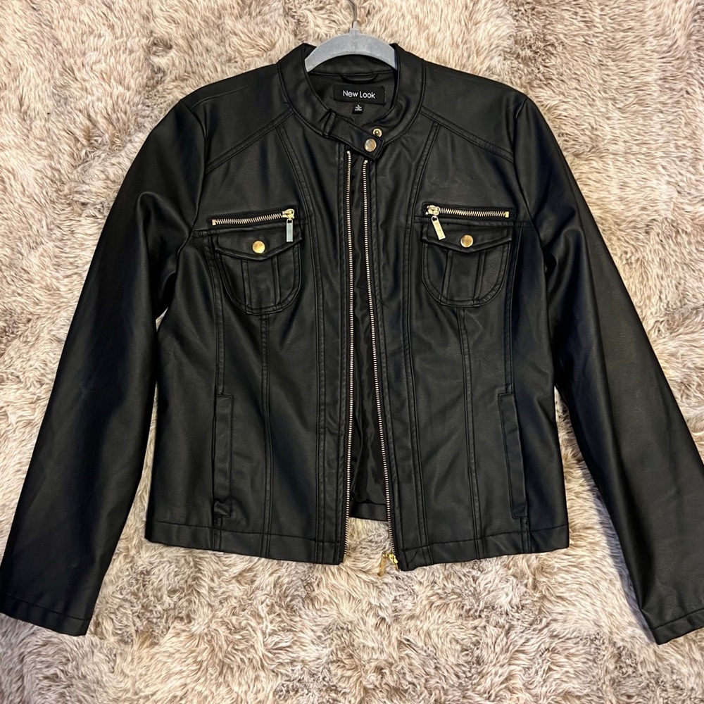 Leather black jacket